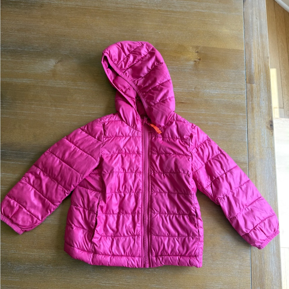 Primary Fuchsia Puffer Jacket
